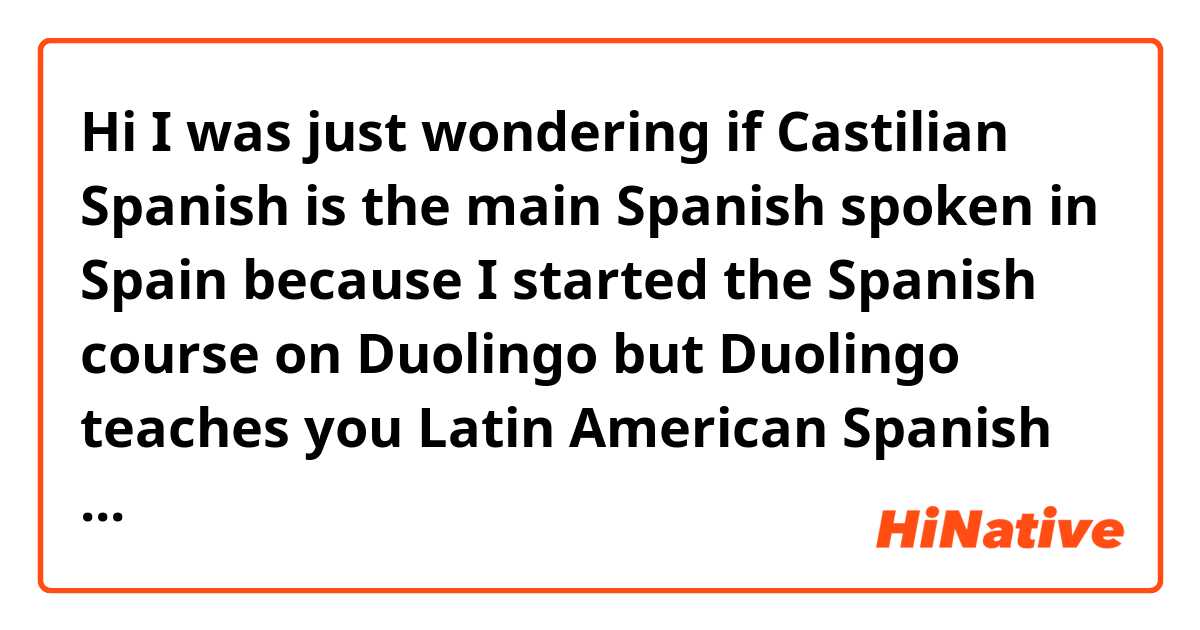 castilian spanish people