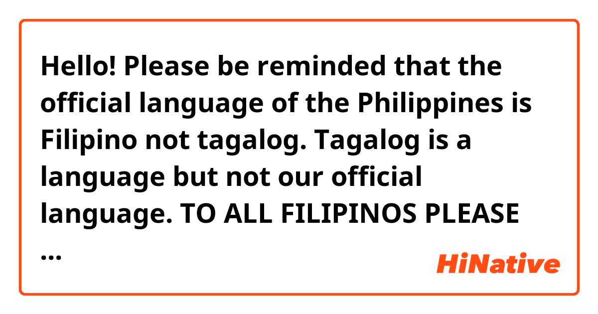 Filipino or Tagalog? 🤯