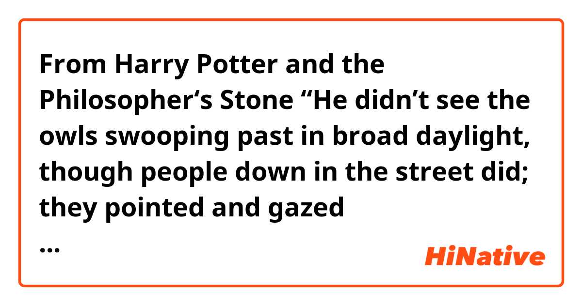 From Harry Potter and the Philosopher‘s Stone

“He didn’t see the owls swooping past in broad daylight, though people down in the street did; they pointed and gazed open-mouthed as owl after owl sped overhead.”

What does “down” mean?
Is this “down” adjective?

